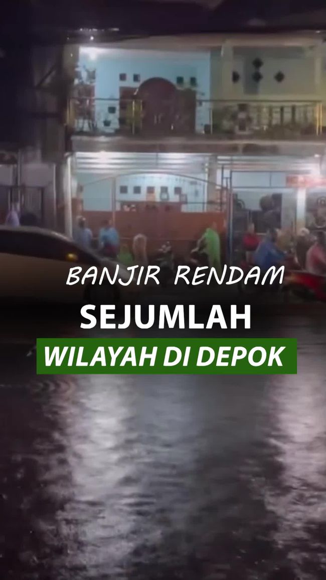 Depok Dilanda Banjir Akibat Hujan Deras, 5 Ruas Jalan Terendam