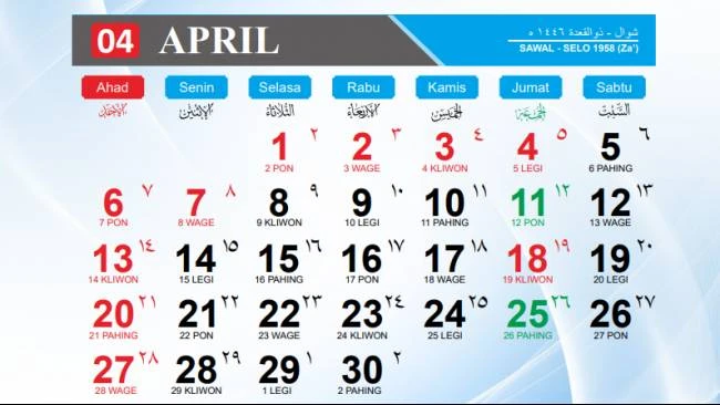 Download Kalender April 2025: Libur Nasional, Lebaran, Dan Cuti Bersama Download Kalender April 2025: Libur Nasional, Lebaran, Dan Cuti Bersama