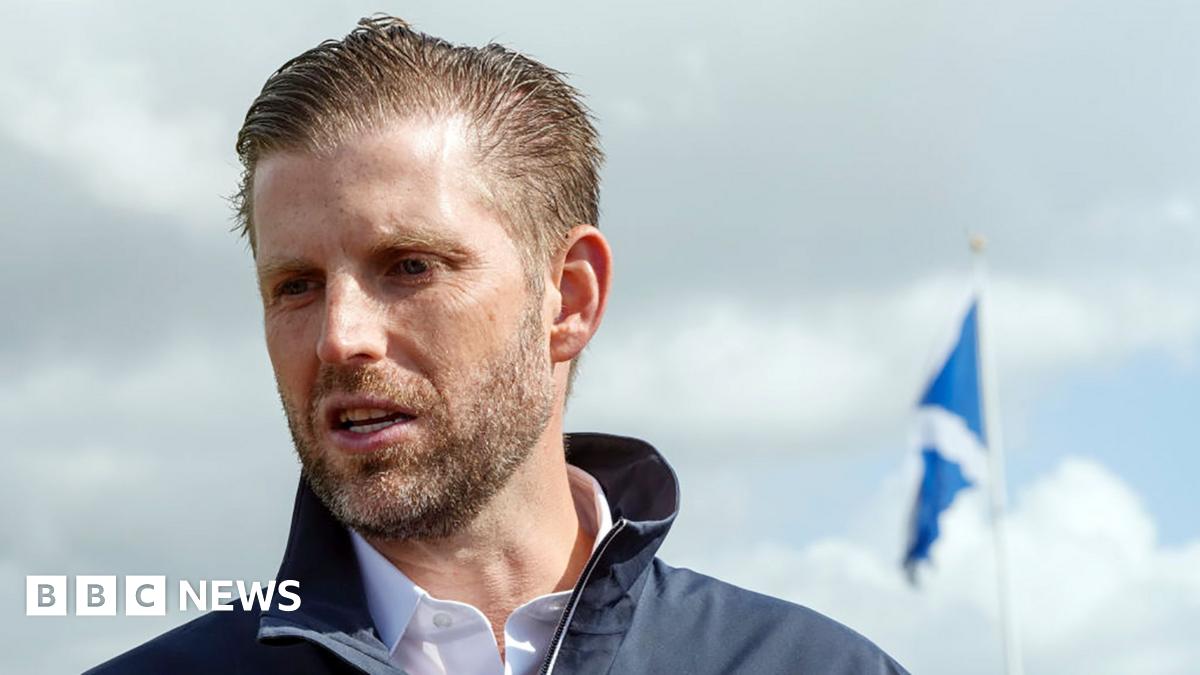 Eric Trump's Visit To Bute House: Meeting With Swinney