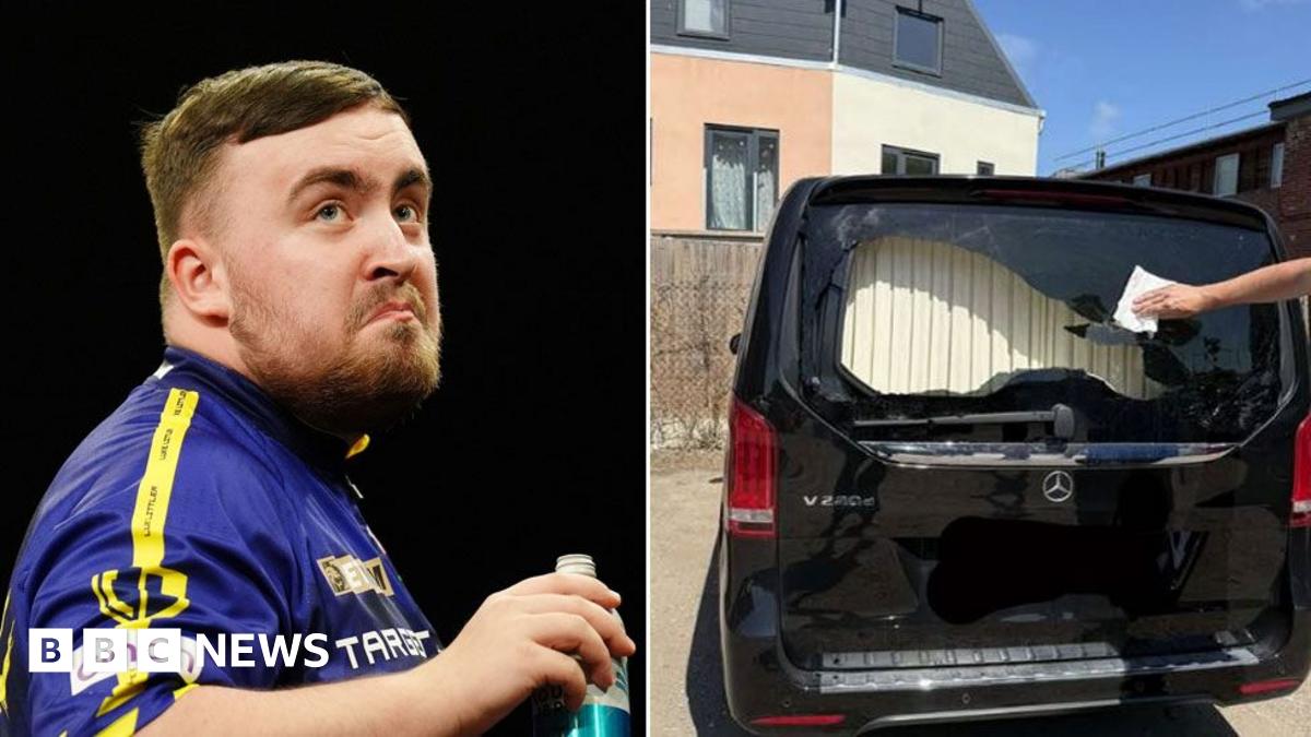 Littler's Van Suffers Damage After Norwich Football Game Littler's Van Suffers Damage After Norwich Football Game