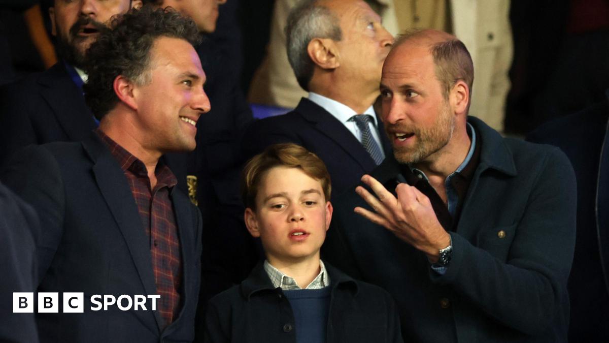 Prince Of Wales Takes Prince George To Aston Villa's Champions League Game In Paris Prince Of Wales Takes Prince George To Aston Villa's Champions League Game In Paris